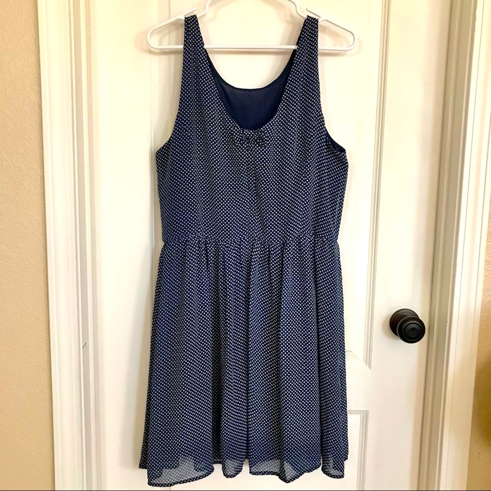 Gap sleeveless navy blue dress, size 18